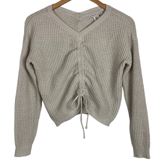 Sincerely Jules Taupe Cinched Front Sweater - Picture 11 of 11
